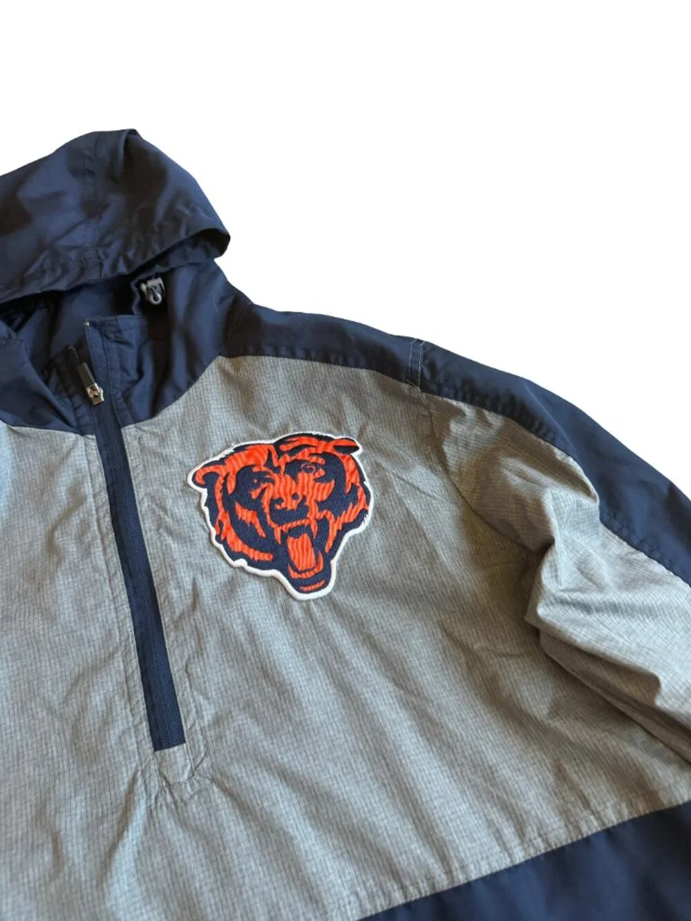 NFL Lightweight Pullover Windbreaker Jacket Chicago Bears Football Size Medium